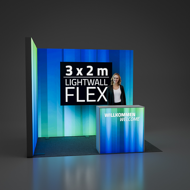 LightWall FLEX - Eckstand 3 x 2 m