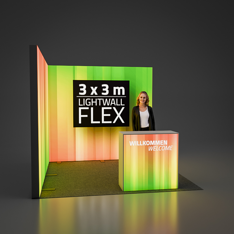 LightWall FLEX - Eckstand 3 x 3 m