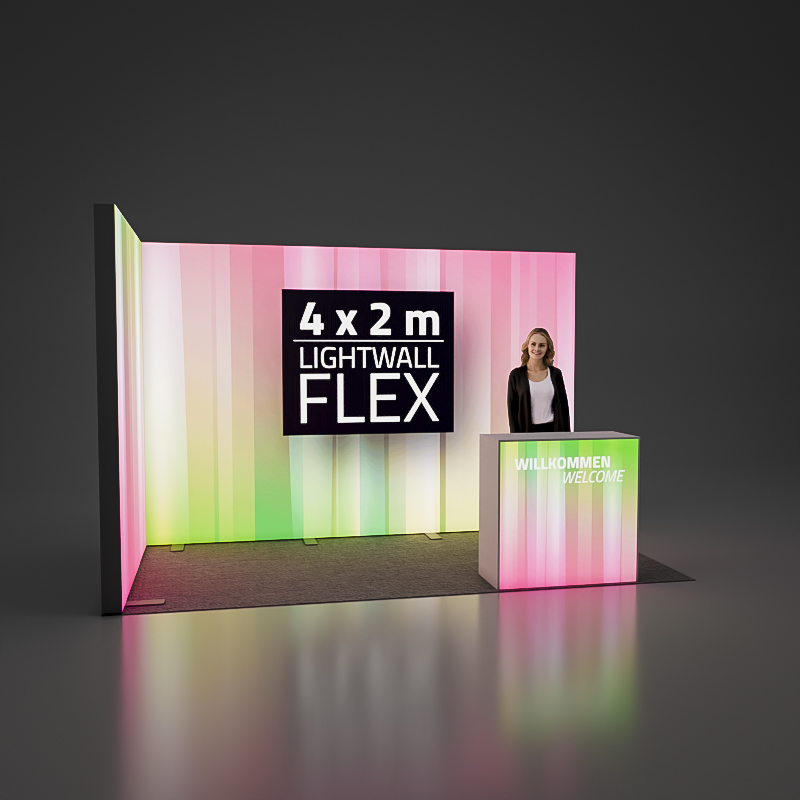 LightWall FLEX - Eckstand 4 x 2 m